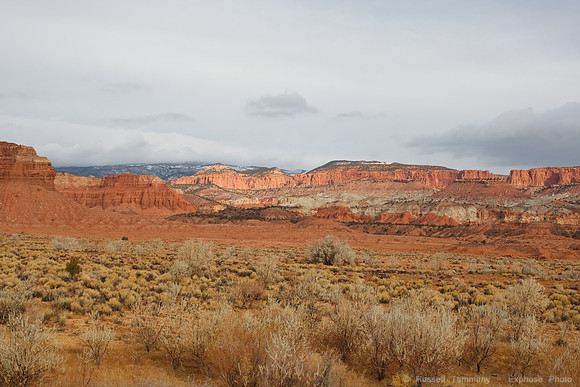 View from room at Best Western, Torrey UT