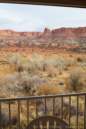 View from room at Best Western, Torrey UT