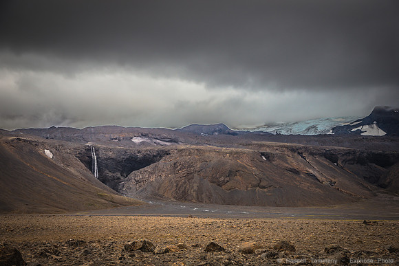 Waterfall from Langjökull