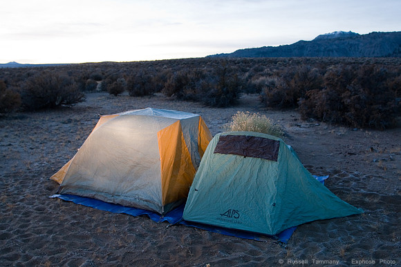 Sunrise Camping at Mono Lake
