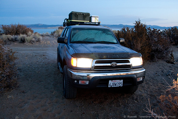 Sunrise Camping at Mono Lake