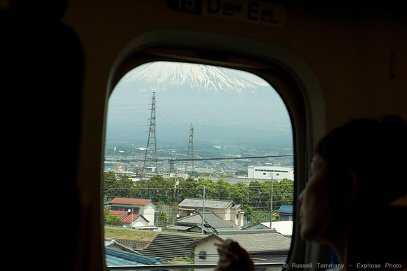 Mt. Fuji through Window