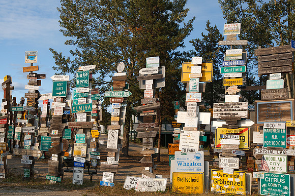 Signpost Forest, Watson Lake, YT