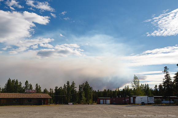 Fire on north end of Cassiar Hwy (37)
