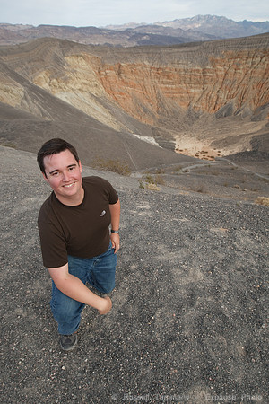 Russell at Ubehebe Crater, Death Valley NP