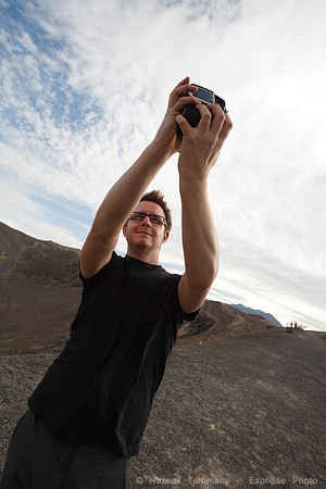 Randy at Ubehebe Crater, Death Valley NP