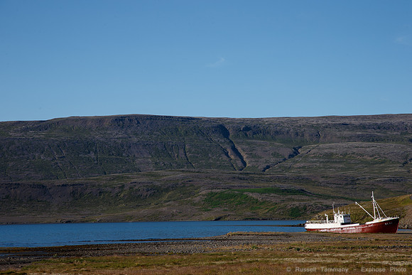 Beached Ship in Osafjordur