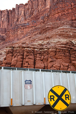 Trains near Salt Depot, Potash UT