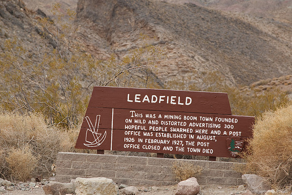 Leadfield on Titus Canyon Rd