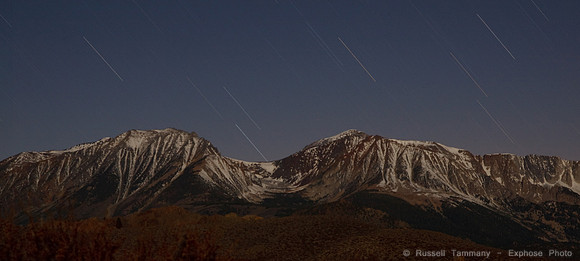 Mono Lake Night Mountains