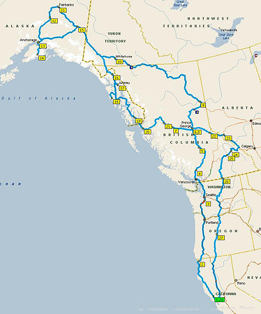 General Map Overview of Trip