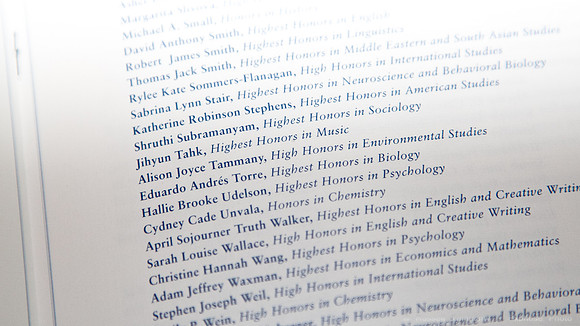 Emory Academic Honors Ceremony